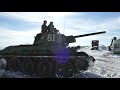 Прокат Т-34 по зимнему полю