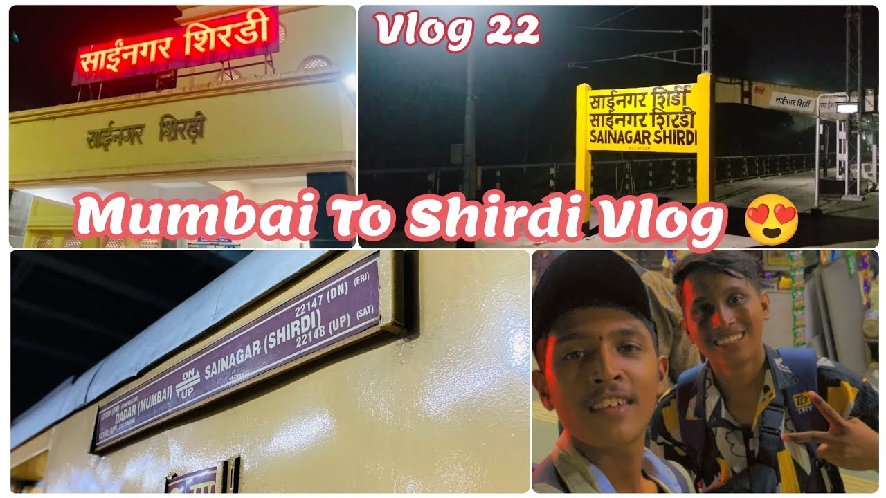 Mumbai To Shirdi journey Vlog😍!! Sainagar Shirdi express!! #vlog22 #shirdi #omsairam #journey #vlog