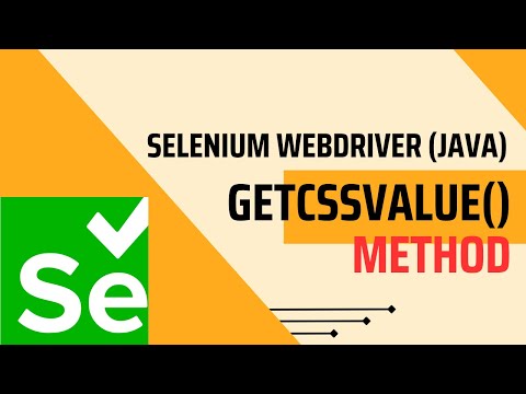 Selenium getCSSValue method in Java | FullStackSDET