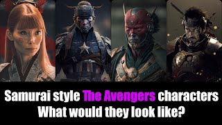 What if the Avengers characters became samurai?  AI art