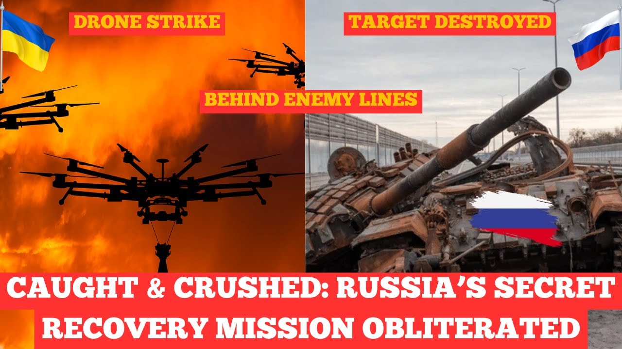 Ukrainian Drones Hunt Down Russian Recovery Tank in Daring Strike Behind Enemy Lines