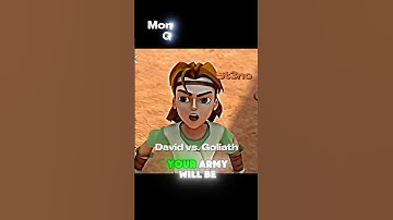 David vs. Goliath edit #superbook #Christian #Christianity #Jesus #God