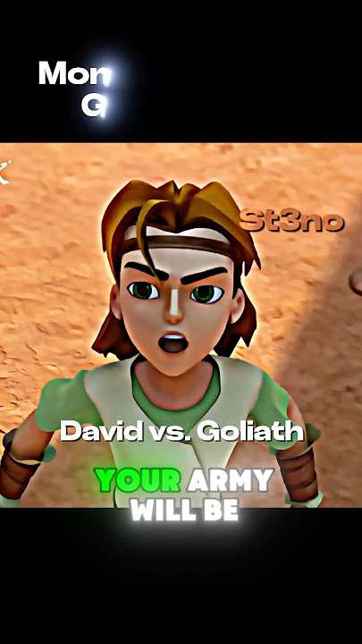 David vs. Goliath edit #superbook #Christian #Christianity #Jesus #God