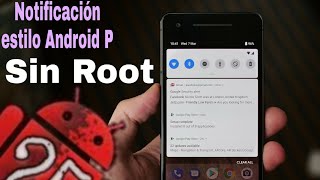 Cortina de Notificación Estilo Android P, para cualquier dispositivo ( Sin Root) || Androide 25 screenshot 5
