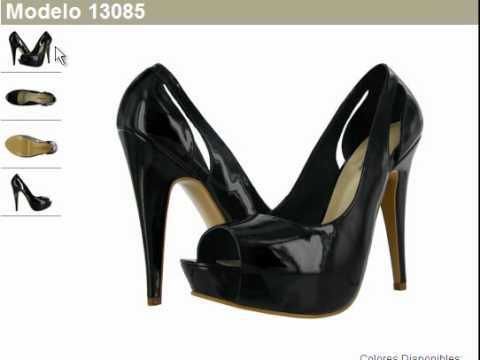 Zapatos de tacon andrea Modelo 13085 - YouTube