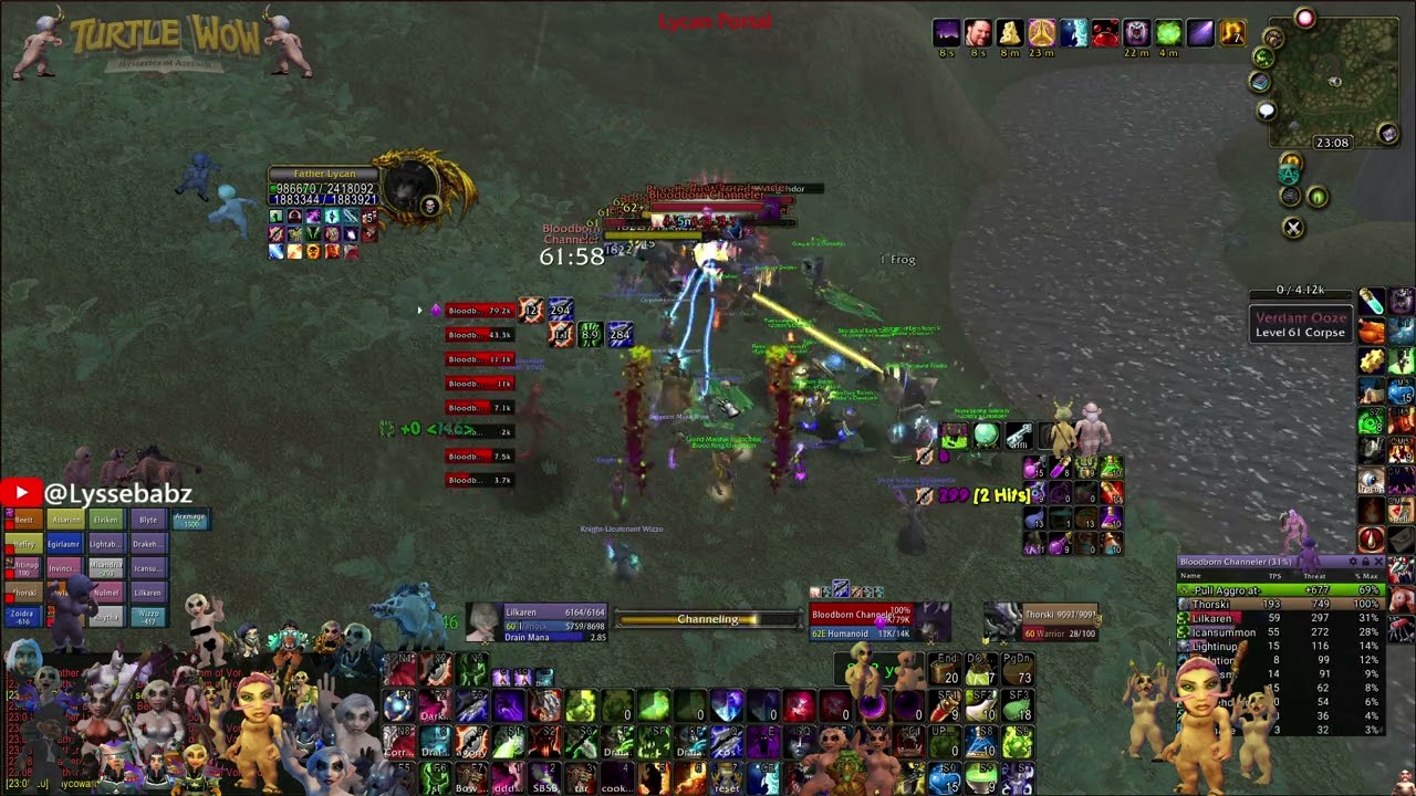 TurtleWoW Father Lycan World Boss / Scythe Boss 20/4/25 Affliction Warlock POV