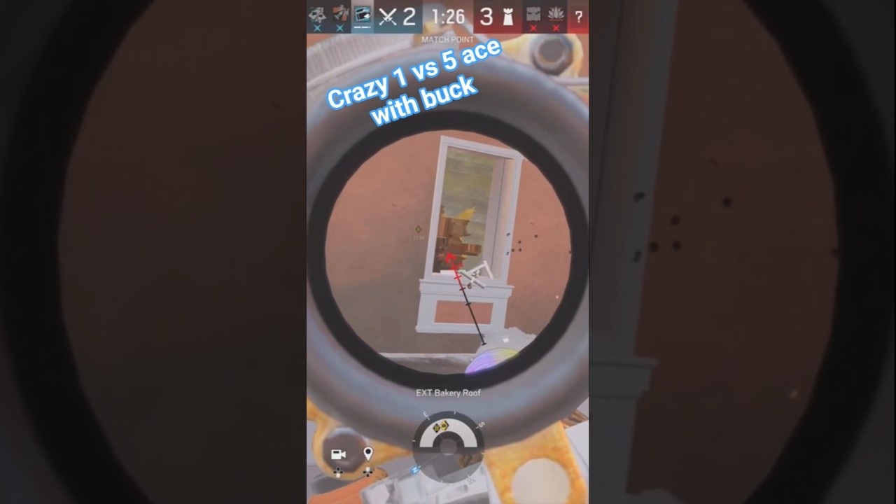 crazy 1 vs 5 ace with buck 