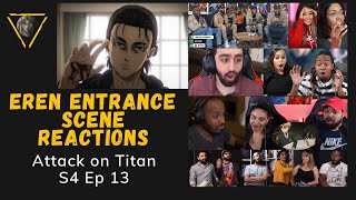 Eren Coming In Outta Nowhere Best Reactions Compilation