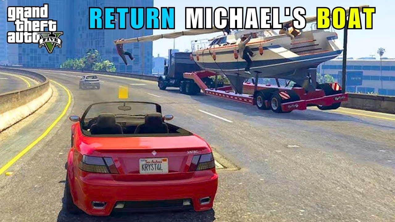GTA 5 I FOUND MICHAEL S BOAT YACHT IN GTA 5 3 YouTube 