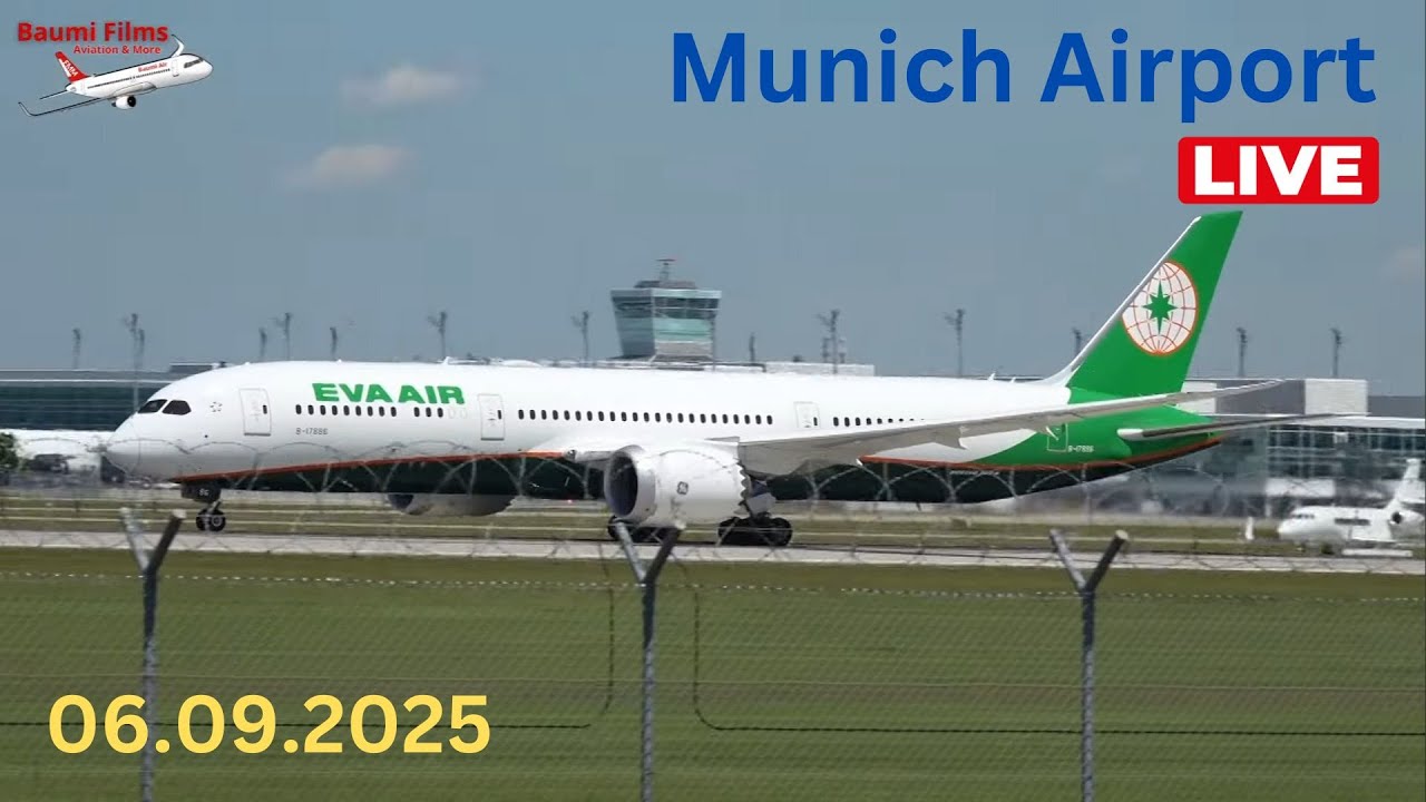 🔴 LIVE Munich Airport Planespotting (MUC/EDDM) Saturday - 06.09.2025
