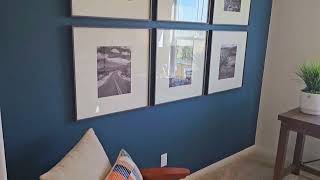 Small Office Idea. Blue & White #contemporary #modern #home decor #interiordesign #clean