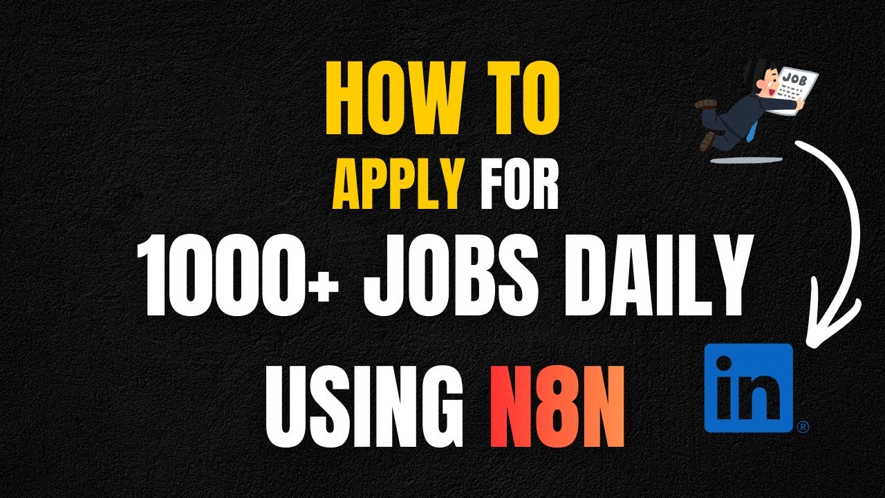 Automated LinkedIn job application workflow diagram in n8n