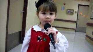 Happy Birthday Jesus! 3 year-old Callie sings to Jesus!