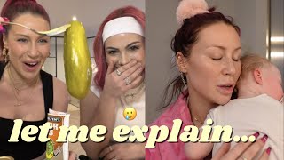 daily *unpredictable routine with 2 babies... plus the pickle challenge for your entertainment 🥲