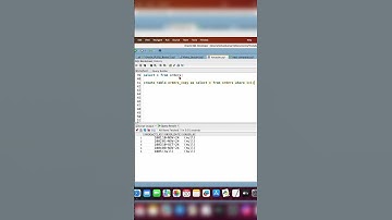 How to CREATE Backup Table from an Existing table #coding #oracledatabase #databasemanagement