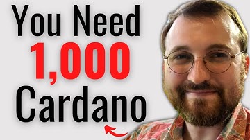 Why You Need At Least 1,000 Cardano (ADA) Today! | Cardano Price Prediction