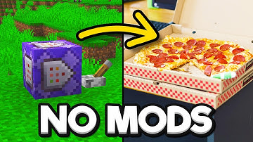 I got hungry so I ordered pizza through Minecraft