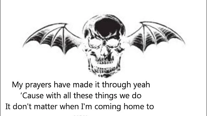 Avenged sevenfold - Gunslinger Lyrics [FULL HD 1080p]