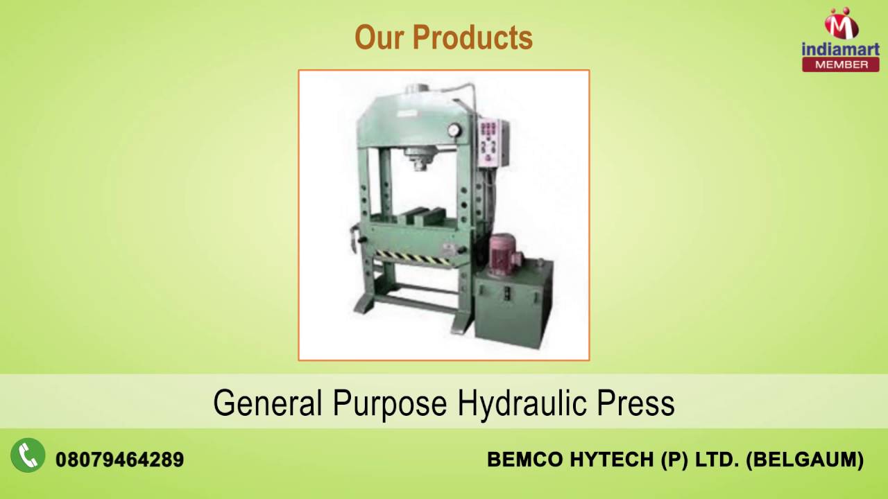 Hydraulic Products by Bemco Hytech (p) Ltd., Belgaum YouTube