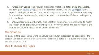 Troubleshooting your Visa Electron Regular Expression Matching in JavaScript