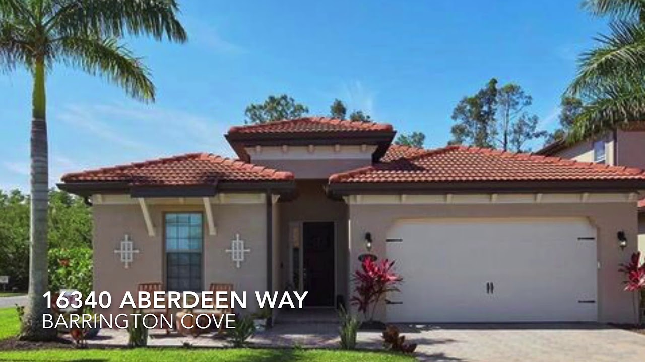 Barrington Cove 16340 Aberdeen Way, Naples YouTube