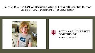 Famous CH11 Exercise 11-47 and 11-48 Net Realizable Value and Physical Quantities Method Net Worth