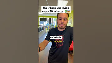 Apple Disaster : His iPhone was Dying Every 20 Minutes!😱 #shorts #iphone14 #apple #ios #iphone #fyp
