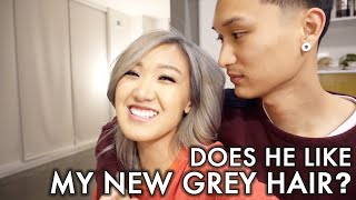 Does He Like My New Grey Hair? | #vlogmas DAY 11