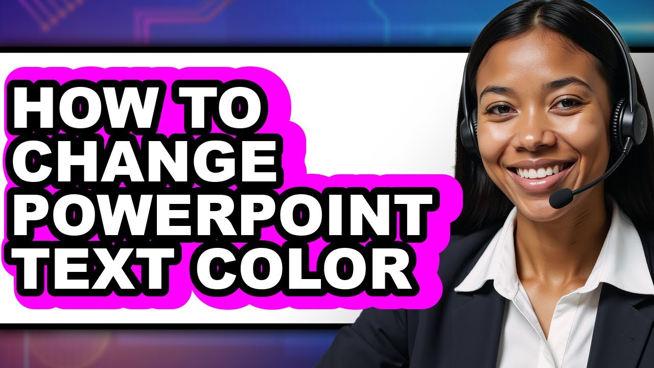 How to Change Powerpoint Text Color - Easy Guide - YouTube
