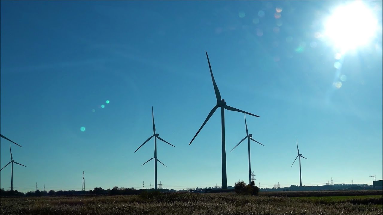 Ostfriesland Tour, wind turbines from Hoheheide to Emden 28.10.2021