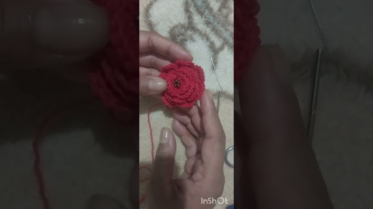 Rosa em crochê - minha versão!Crochet Rose my version♡