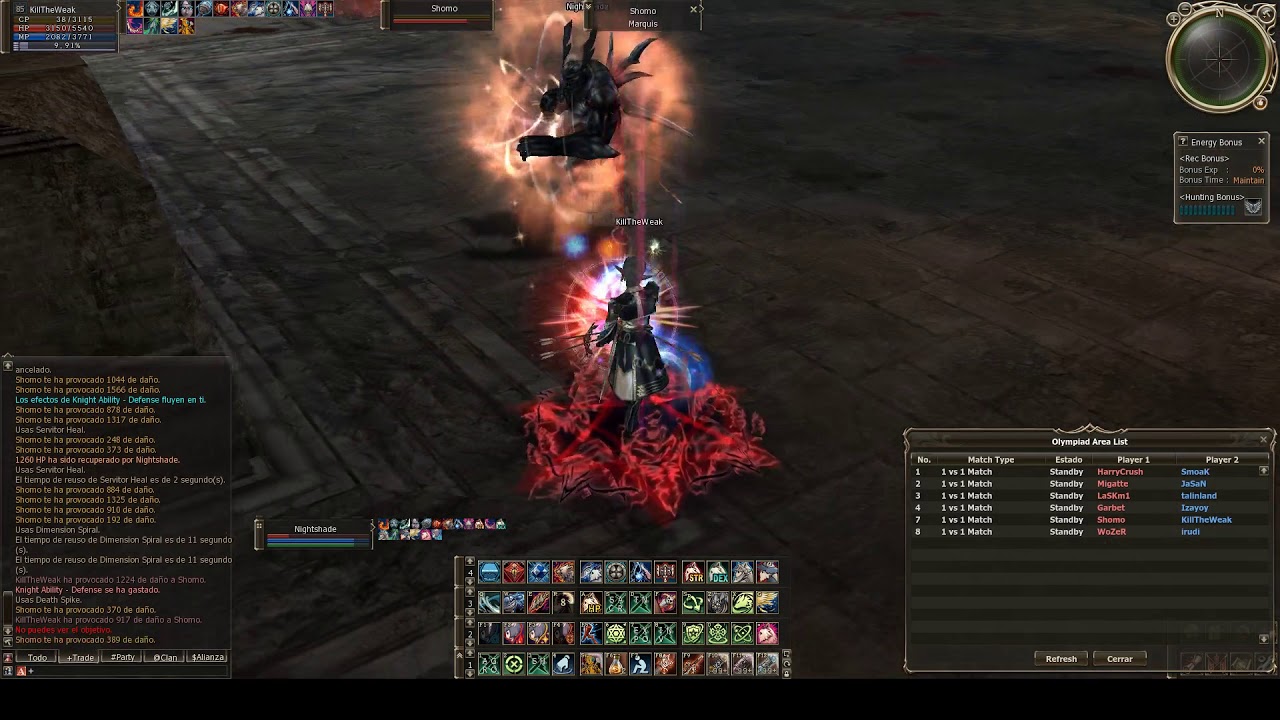 Lineage 2 High Five - Spectral Master - Today's Olympiad session (10 fights) | WarBoss