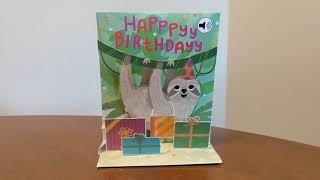 Musical Pop-Up Card - Sloth Happy Birthday screenshot 5