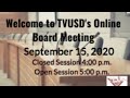 September 15, 2020 Regular Board Meeting