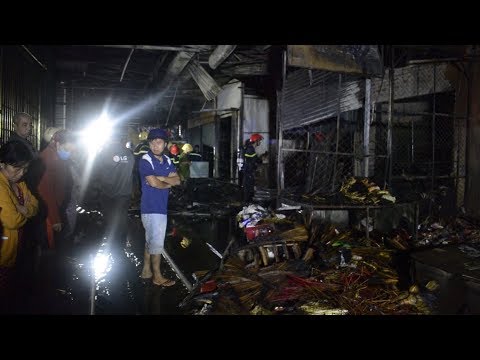 Video Gia Lai: Cháy chợ lúc nửa đêm - youtube