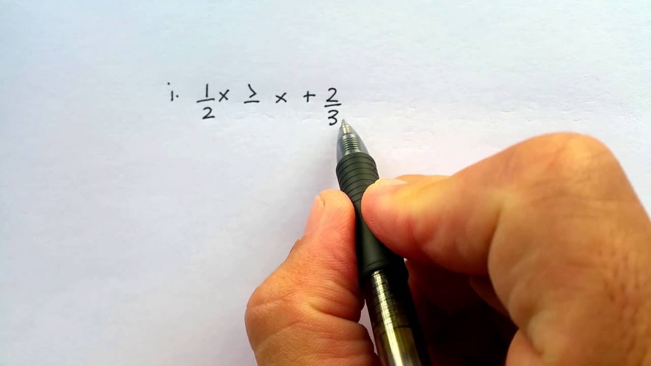 Linear Inequalities: Single Variable Inequalities (Regular, Graphic, Interval Notation)