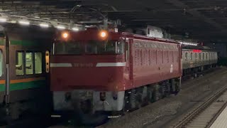 EF81型140号機 単9133レ キハ110-219編成郡山出場回の送込単機回送(単回) 通過 in宇都宮駅 #ef81 #単機 #国鉄型 #電気機関車 #宇都宮線 #宇都宮駅 #通過 #単回