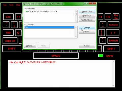 On scrden key board visual basic