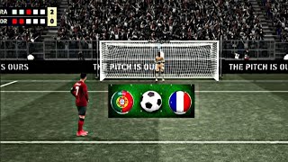 efootball France vs Portugal penalty 💙💓👍