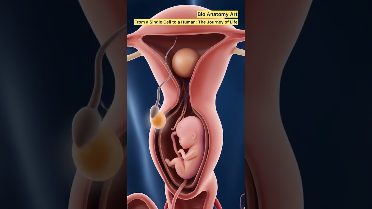 From a Single Cell to a Human: The Journey of Life| Bio Anatomy Art | Gut Health