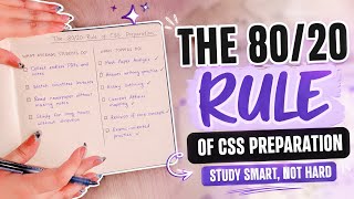 The CSS Preparation Secret Nobody Tells You