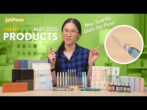 NEW Stationery from May 2025 at JetPens! | New Sparkly Glass Dip Pens & Snoopy Gel Pens! ✨🖊️