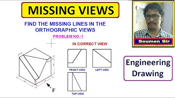 Missing Views in Orthographic Drawing (Problem 1)