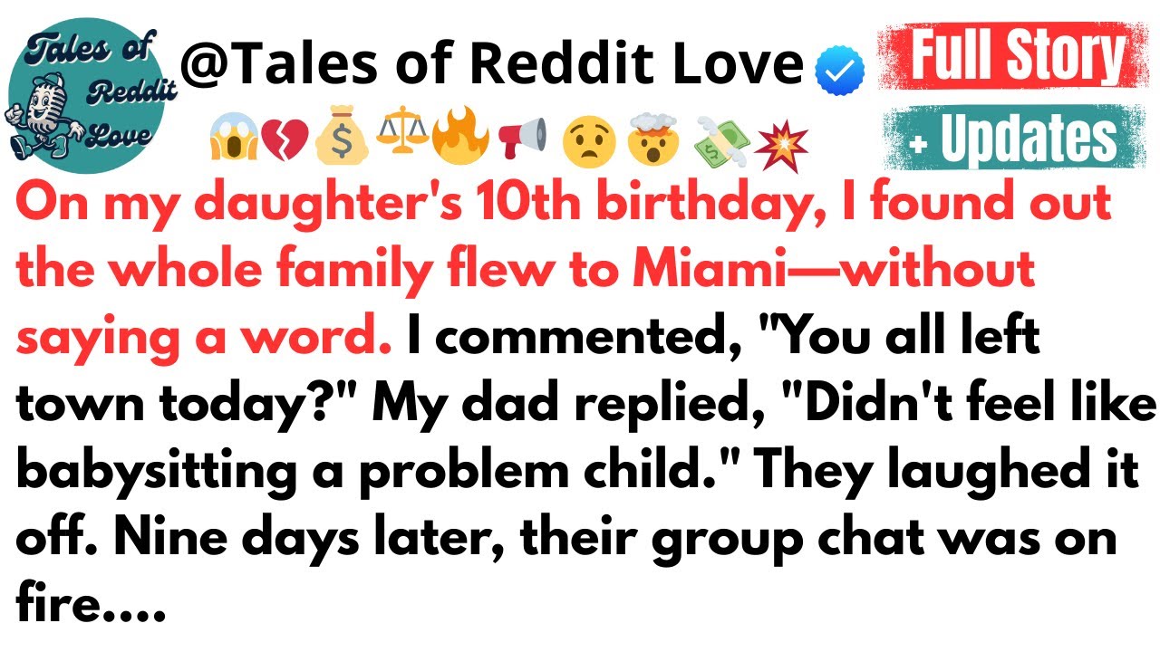 On my daughter's 10th birthday, I found out the whole family flew to Miami—without.....