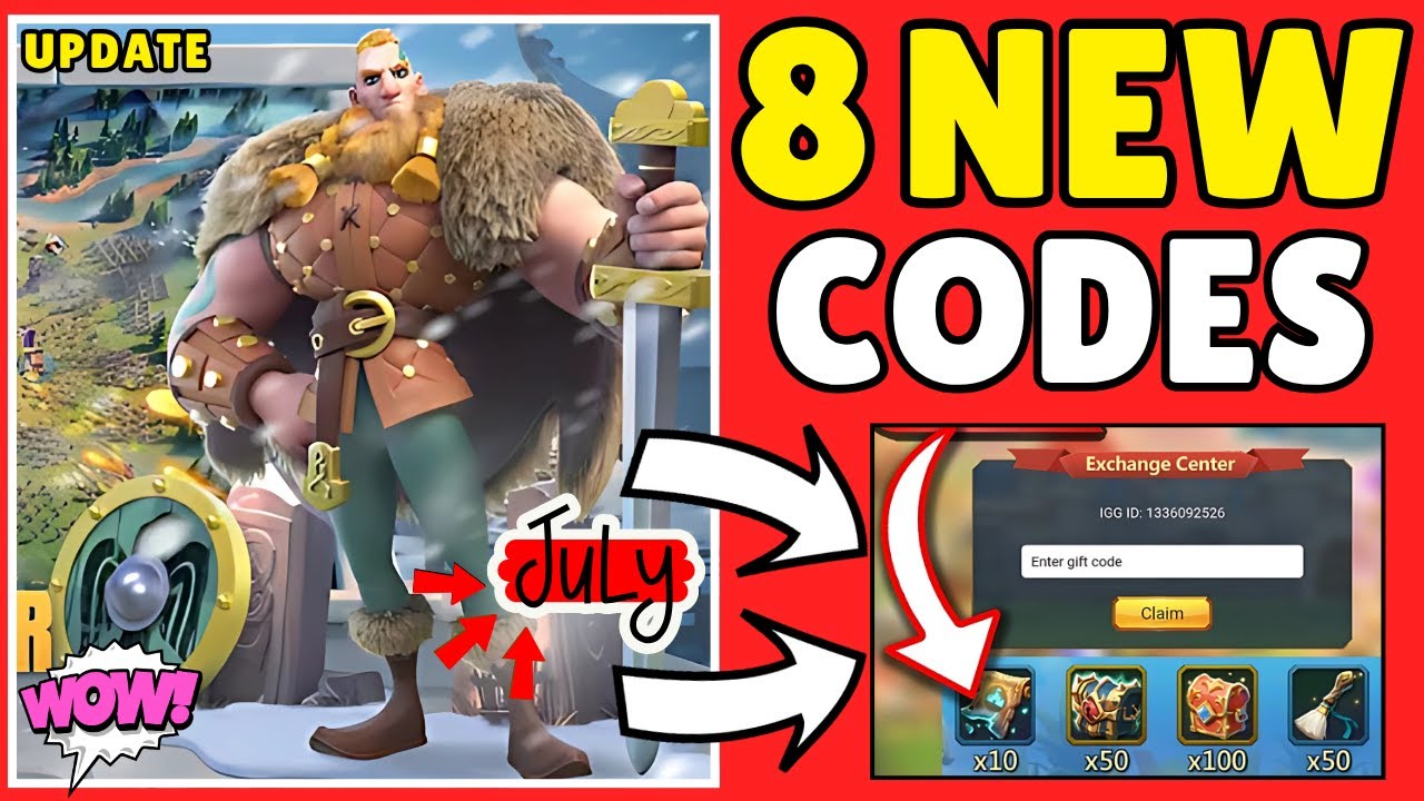 🌟 JULY CODES🌟 RISE OF KINGDOMS CODES 2025 - ROK CODES 2025 - YouTube