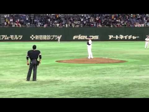山崎康晃選手登板、スタジアムの様子。侍ジャパンアジアプロ野球チャンピオンシップ2017.11.19 決勝 日本代表対韓国代表