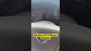 Starting 2019 Nissan Nv2500 shorts nissan prepurchasecarinspection vanlife