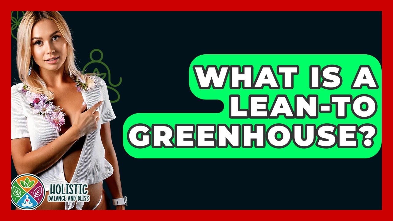 What Is A Lean-to Greenhouse? - Holistic Balance And Bliss