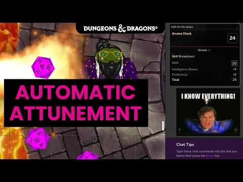 D&D Attunement Automation is Great for Homebrew