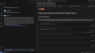Pinecone GitHub CoPilot Extension Demo
